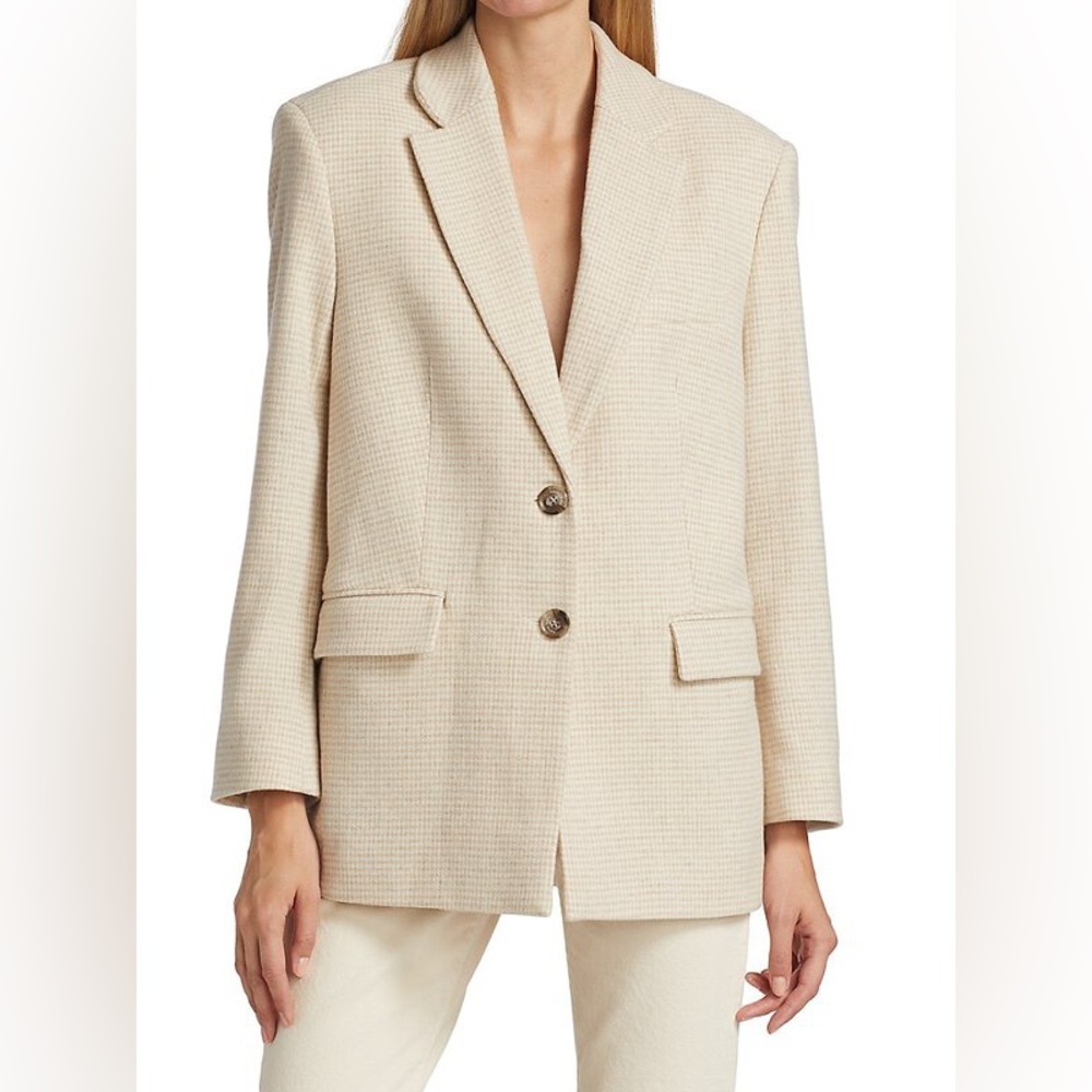 NWT Anine Bing Sonora Blazer in Houndstooth, Sz S